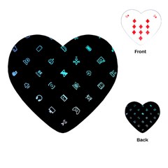 Noice, Dark, Gamer, Games, Gaming, Logo Playing Cards Single Design (heart) by kyorashop23