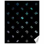 Noice, Dark, Gamer, Games, Gaming, Logo Canvas 11  x 14  10.95 x13.48  Canvas - 1