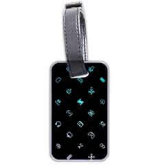 Noice, Dark, Gamer, Games, Gaming, Logo Luggage Tag (two sides)