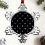 Noice, Dark, Gamer, Games, Gaming, Logo Metal Small Snowflake Ornament Front