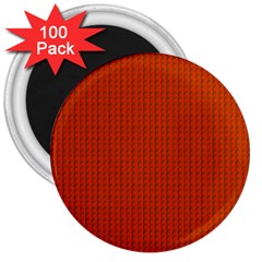 Orange Lego Texture Macro, Orange Dots Background 3  Magnets (100 Pack) by kyorashop23