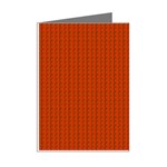 Orange Lego Texture Macro, Orange Dots Background Mini Greeting Cards (Pkg of 8) Right