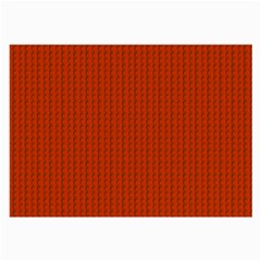 Orange Lego Texture Macro, Orange Dots Background Large Glasses Cloth by kyorashop23