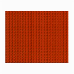 Orange Lego Texture Macro, Orange Dots Background Small Glasses Cloth (2 Sides) by kyorashop23