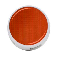 Orange Lego Texture Macro, Orange Dots Background 4-port Usb Hub (one Side) by kyorashop23