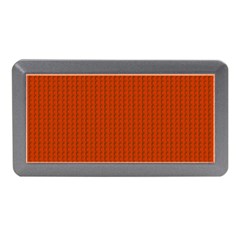 Orange Lego Texture Macro, Orange Dots Background Memory Card Reader (mini) by kyorashop23