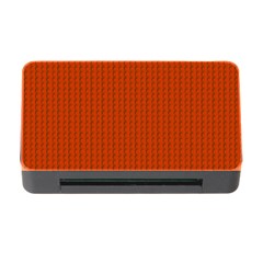 Orange Lego Texture Macro, Orange Dots Background Memory Card Reader With Cf by kyorashop23