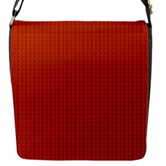 Orange Lego Texture Macro, Orange Dots Background Flap Closure Messenger Bag (s) by kyorashop23