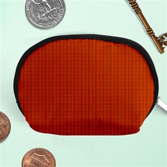 Orange Lego Texture Macro, Orange Dots Background Accessory Pouch (medium) by kyorashop23