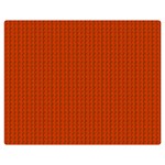 Orange Lego Texture Macro, Orange Dots Background Two Sides Premium Plush Fleece Blanket (Teen Size) 60 x50  Blanket Front