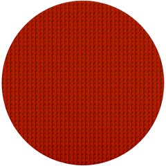 Orange Lego Texture Macro, Orange Dots Background Uv Print Round Tile Coaster by kyorashop23