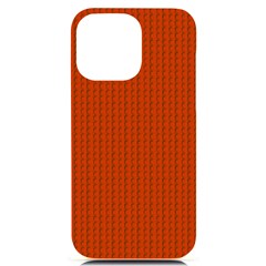 Orange Lego Texture Macro, Orange Dots Background Iphone 14 Pro Max Black Uv Print Case by kyorashop23