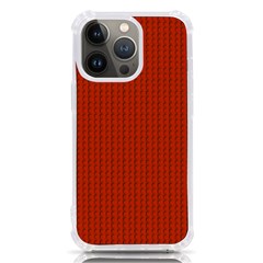 Orange Lego Texture Macro, Orange Dots Background Iphone 13 Pro Tpu Uv Print Case by kyorashop23