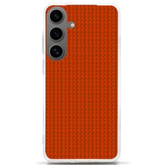 Orange Lego Texture Macro, Orange Dots Background Samsung Galaxy S24 Ultra 6 9 Inch Tpu Uv Case by kyorashop23