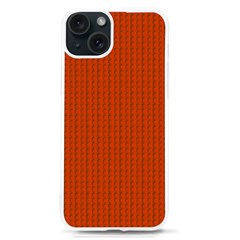 Orange Lego Texture Macro, Orange Dots Background Iphone 15 Tpu Uv Print Case by kyorashop23