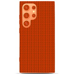 Orange Lego Texture Macro, Orange Dots Background Samsung Galaxy S24 Ultra 6 9 Inch Black Tpu Uv Case by kyorashop23