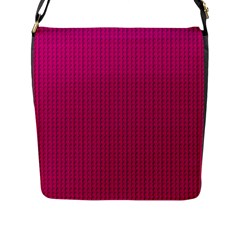 Purple Lego Texture Macro, Purple Dots Background Flap Closure Messenger Bag (l) by kyorashop23