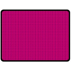 Purple Lego Texture Macro, Purple Dots Background Two Sides Fleece Blanket (large) by kyorashop23