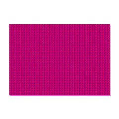 Purple Lego Texture Macro, Purple Dots Background Crystal Sticker (a4) by kyorashop23