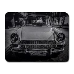 Classic Style Car Parked At Urban Street Small Mousepad by dflcprintsclothing