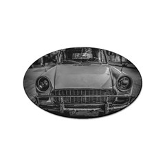 Classic Style Car Parked At Urban Street Sticker Oval (100 Pack) by dflcprintsclothing