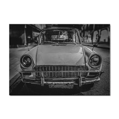 Classic Style Car Parked At Urban Street Sticker A4 (100 Pack) by dflcprintsclothing