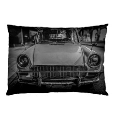 Classic Style Car Parked At Urban Street Pillow Case by dflcprintsclothing