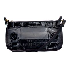 Classic Style Car Parked At Urban Street Shoulder Clutch Bag by dflcprintsclothing