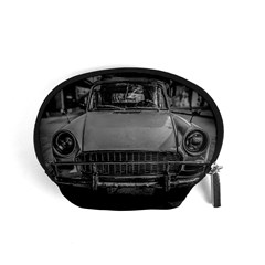 Classic Style Car Parked At Urban Street Accessory Pouch (small) by dflcprintsclothing