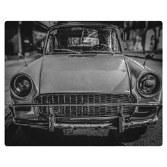 Classic Style Car Parked At Urban Street Two Sides Premium Plush Fleece Blanket (teen Size) by dflcprintsclothing