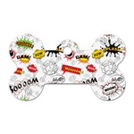 Pattern Seamless Texture Cartoon Dog Tag Bone (Two Sides) Front