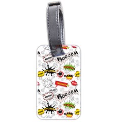 Pattern Seamless Texture Cartoon Luggage Tag (two Sides) by Bedest