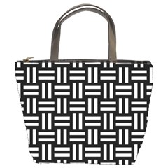 Frets Mosaic Pattern Geometric Bucket Bag by Bedest