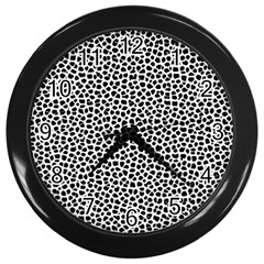 Marble Cracked Pattern Surface Wall Clock (black) by Bedest