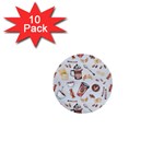 Coffee Mania Caffeine 1  Mini Buttons (10 pack)  Front