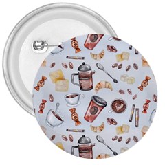 Coffee Mania Caffeine 3  Buttons by Bedest