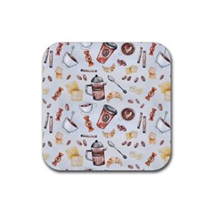 Coffee Mania Caffeine Rubber Coaster (square) by Bedest