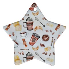 Coffee Mania Caffeine Star Ornament (two Sides)