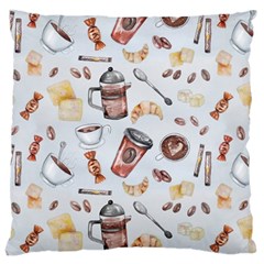 Coffee Mania Caffeine Large Cushion Case (one Side) by Bedest