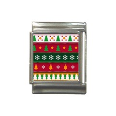 Christmas Time Pattern Christmas Ornament Italian Charm (13mm) by Bedest