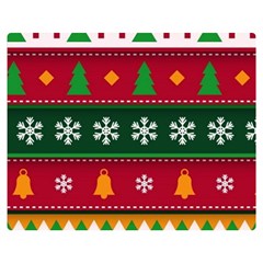 Christmas Time Pattern Christmas Ornament Two Sides Premium Plush Fleece Blanket (teen Size) by Bedest