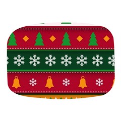 Christmas Time Pattern Christmas Ornament Mini Square Pill Box by Bedest