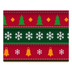 Christmas Time Pattern Christmas Ornament Premium Plush Fleece Blanket (large) by Bedest