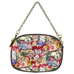 Pattern Kitten Christmas Chain Purse (one Side)