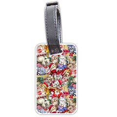 Pattern Kitten Christmas Luggage Tag (one Side)