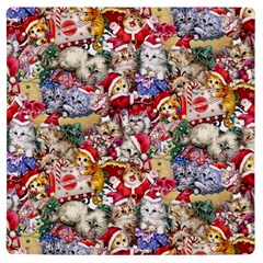 Pattern Kitten Christmas Uv Print Square Tile Coaster 