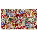 Pattern Kitten Christmas Banner and Sign 7  x 4  Front