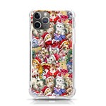 Pattern Kitten Christmas iPhone 11 Pro 5.8 Inch TPU UV Print Case Front