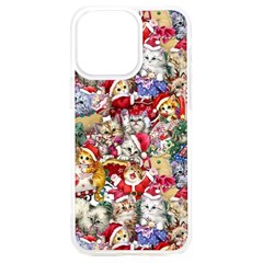 Pattern Kitten Christmas Iphone 15 Plus Tpu Uv Print Case