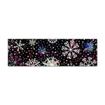 Shiny Winter Snowflake Abstract Christmas Cold Crystal December Sticker Bumper (100 pack) Front